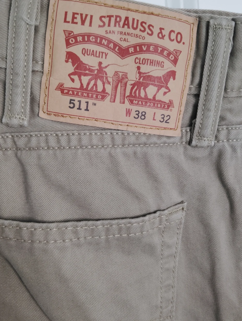 Levi's‎ Tan Denim Jeans Sz 38